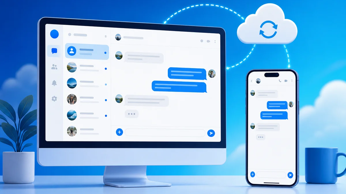 Obrolan Telegram tersinkron otomatis antara komputer dan ponsel melalui cloud